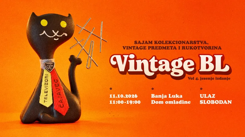Плакат Јесењег сајма Vintage BL — 4. издање, 11. 10. 2026, Дом омладине